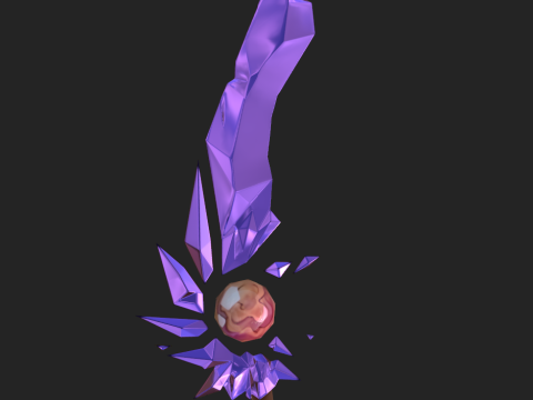 Crystal Sword 3D 모델