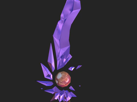 Spada di cristallo Modello 3D