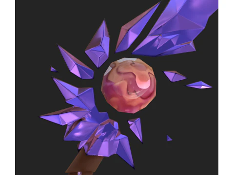 Spada di cristallo Modello 3D