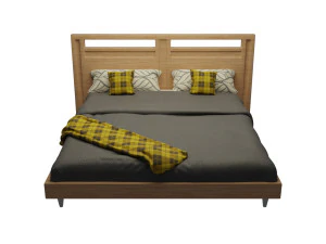 King bed 3D Model