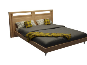 King bed 3D मॉडल