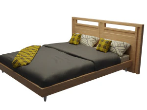 King bed 3D Model