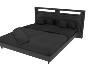 King bed 3D मॉडल