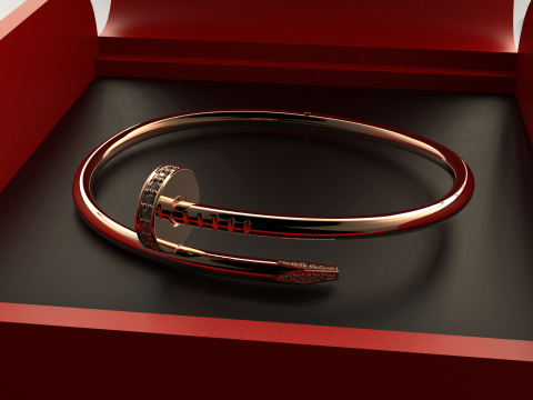 Bransoletki JUSTE UN CLOU Nowy Mechanizm Model do druku 3D