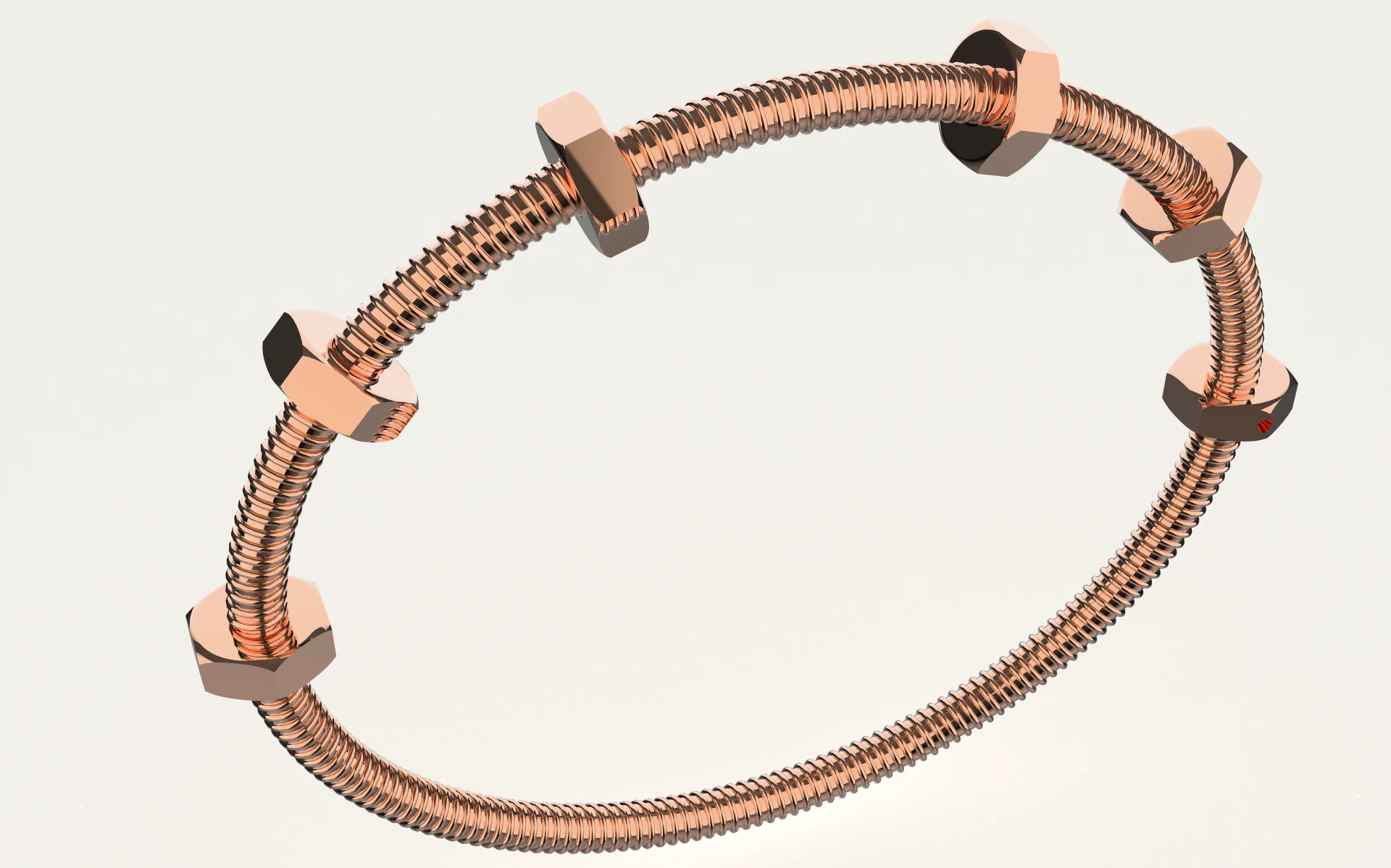 Ecrou de Cartie Bracelet 3D Print Model .c4d .max .obj .3ds .fbx .stl .blend