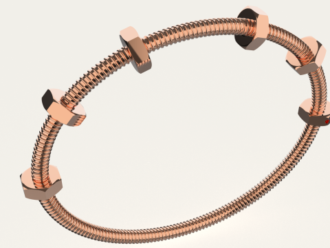 Bransoletka Ecrou de Cartier Model do druku 3D