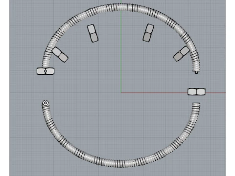 Ecrou de Cartie Bracelet 3D Print Model