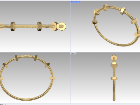 Ecrou de Cartier-armband 3D printmodel