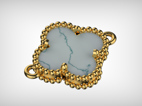 Bransoletka Van Cleef Vintage Alhambra Model do druku 3D