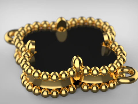 Bracelet Van Cleef Vintage Alhambra 3D Print Model