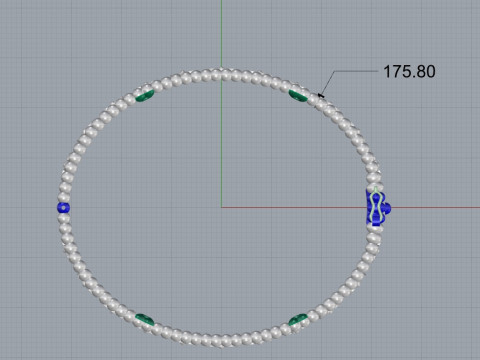 Van Cleef - Bransoletka z koniczynami Perlee Model do druku 3D