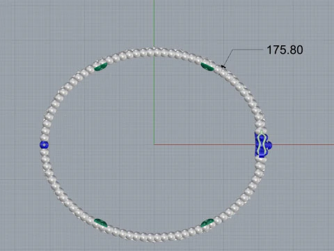 Van Cleef - Perlee clovers bracelet 3D Print Model