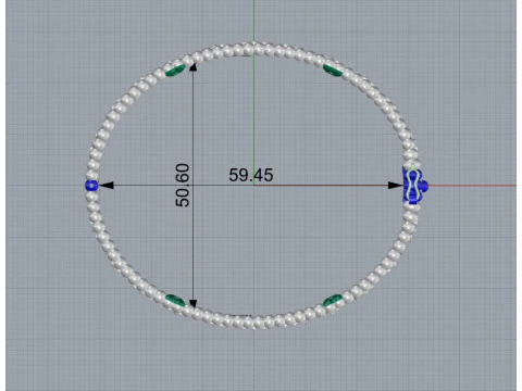 Van Cleef - Perlee clovers bracelet 3D Print Model