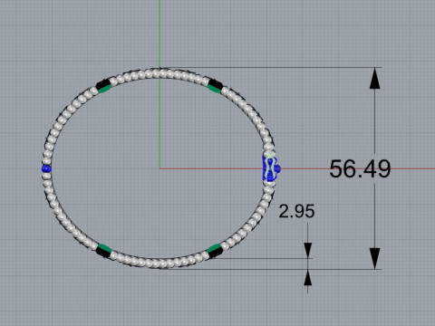 Van Cleef - Bransoletka z koniczynami Perlee Model do druku 3D