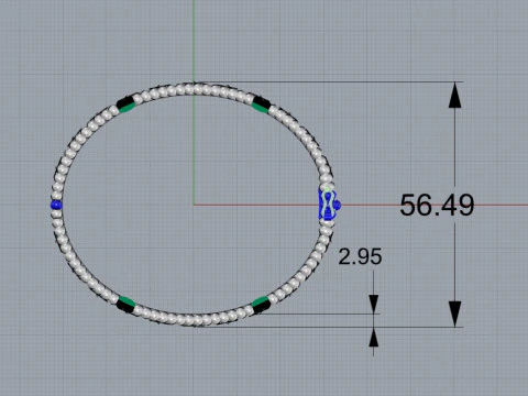 Van Cleef - Perlee clovers bracelet 3D Print Model