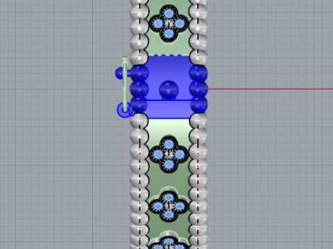 Van Cleef - Bransoletka z koniczynami Perlee Model do druku 3D