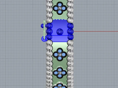 Van Cleef - Perlee clovers bracelet 3D Print Model