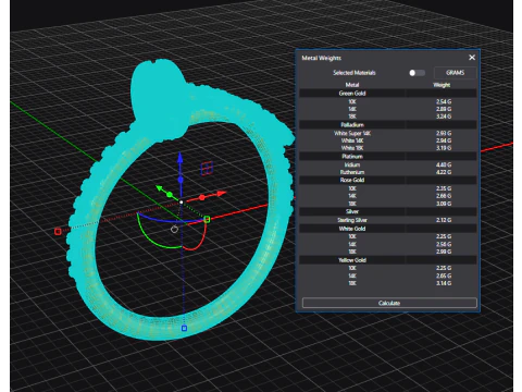 Ring Juste un Clou 16 size 3D Print Model