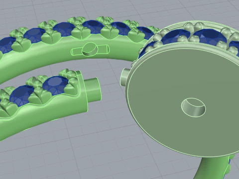 Ring Juste un Clou 16 size 3D Print Model