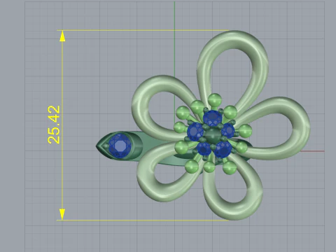 Ring Van Cleef - Flowerlace Between the Finger 3D Print Model