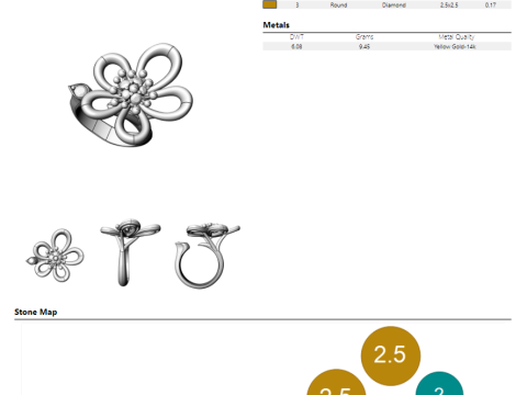 Ring Van Cleef - Flowerlace Between the Finger 3D Print Model