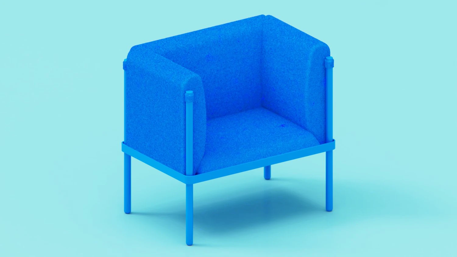 Soft Chair 3D Model .c4d .max .obj .3ds .fbx .stl .blend