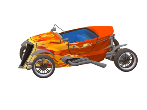Classic Race Car Red Ready to Print 3Dプリントモデル