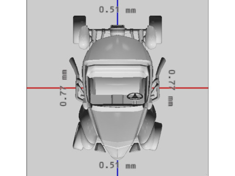 Classic Race Car Red Ready to Print 3Dプリントモデル