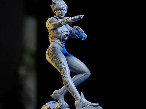 Tracer Overwatch 3D Figures Ready to Print 3D 打印模型
