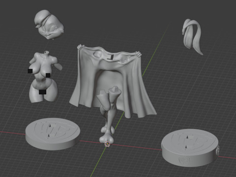 Sexy Lola Bunny 3D Figures Ready to Print 3D-printmodel