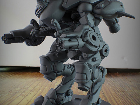 DVa and Meka Overwatch 3D Figures Ready to Print Modèles 3D en vedette