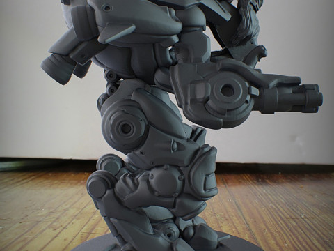DVa and Meka Overwatch 3D Figures Ready to Print Modèles 3D en vedette