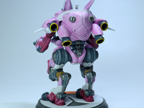DVa and Meka Overwatch 3D Figures Ready to Print Modèles 3D en vedette