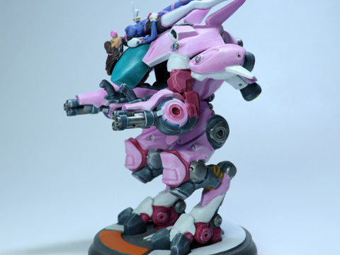 DVa and Meka Overwatch 3D Figures Ready to Print Modèles 3D en vedette