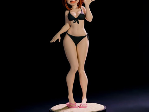 Ochako Uraraka from My Hero Academy 3D Figures Ready to Print 3D Принт Модель