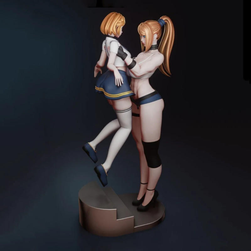 Samus Aran and Zelda 3D Figures Ready to Print Modelo de Impressão 3D .c4d .max .obj .3ds .fbx .stl .blend 