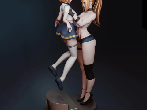 Samus Aran and Zelda 3D Figures Ready to Print 3D Print Model