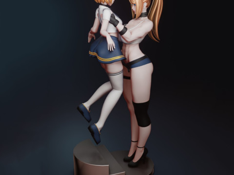 Samus Aran and Zelda 3D Figures Ready to Print Modelo de Impressão 3D