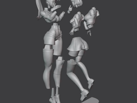 Samus Aran and Zelda 3D Figures Ready to Print Modelo de Impressão 3D