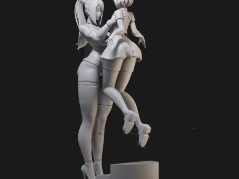 Samus Aran and Zelda 3D Figures Ready to Print Modelo de Impressão 3D