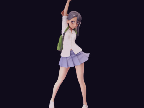 Nagatoro Schoolgirl 3D Figures Ready to Print 3Dプリントモデル