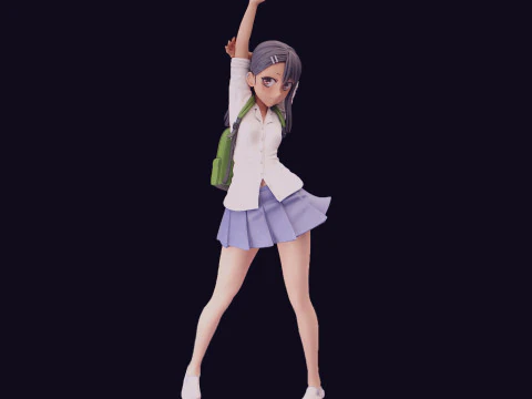 Figuras 3D da estudante Nagatoro prontas para imprimir Modelo de Impressão 3D