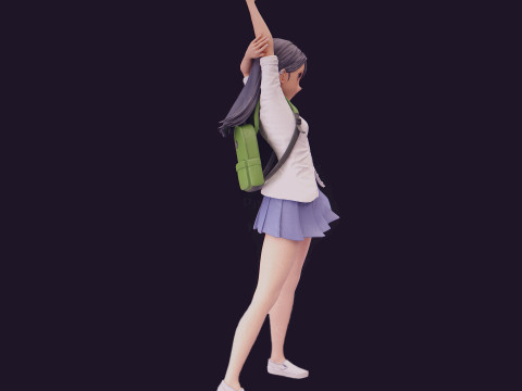 Nagatoro Schoolgirl 3D Figures Ready to Print 3Dプリントモデル