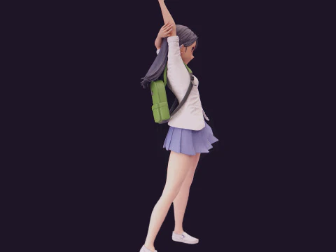 Nagatoro Schoolgirl 3D Figures Ready to Print 3D Print Model