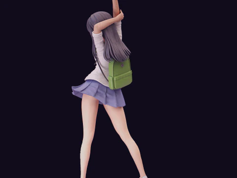 Nagatoro Schoolgirl 3D Figures Ready to Print 3D Print Model