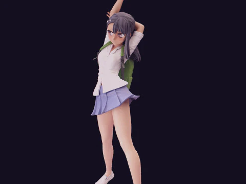 Nagatoro Schoolgirl 3D Figures Ready to Print 3D Print Model