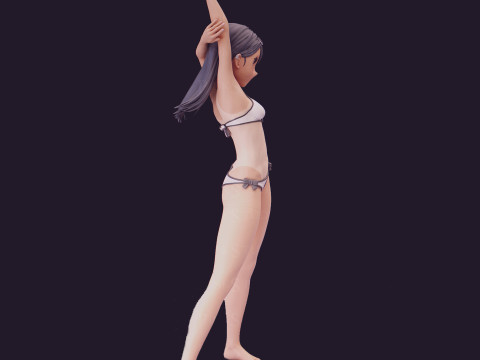 Nagatoro Schoolgirl 3D Figures Ready to Print 3Dプリントモデル