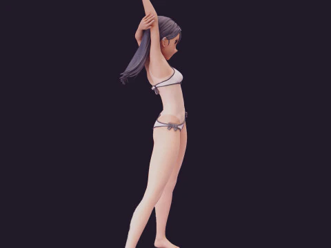 Nagatoro Schoolgirl 3D Figures Ready to Print 3D Print Model