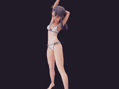 Nagatoro Schoolgirl 3D Figures Ready to Print 3D Print Model