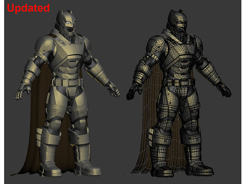 Full Armored Batsuit Batman vs Superman Cosplay 3D Ready to Print 3D Print Model